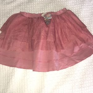 Girls layered ruffle skirt